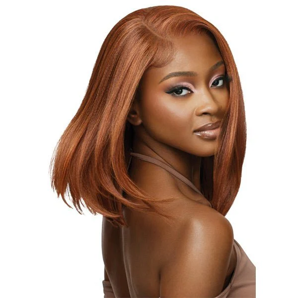 Outre Human Hair Blend 5x5 Lace Closure Wig - HHB NATURAL YAKI 14