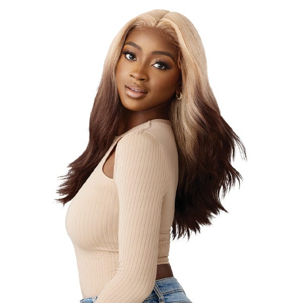 Outre Synthetic Sleeklay Part HD Lace Front Wig - GENEVIVE - Airhomei