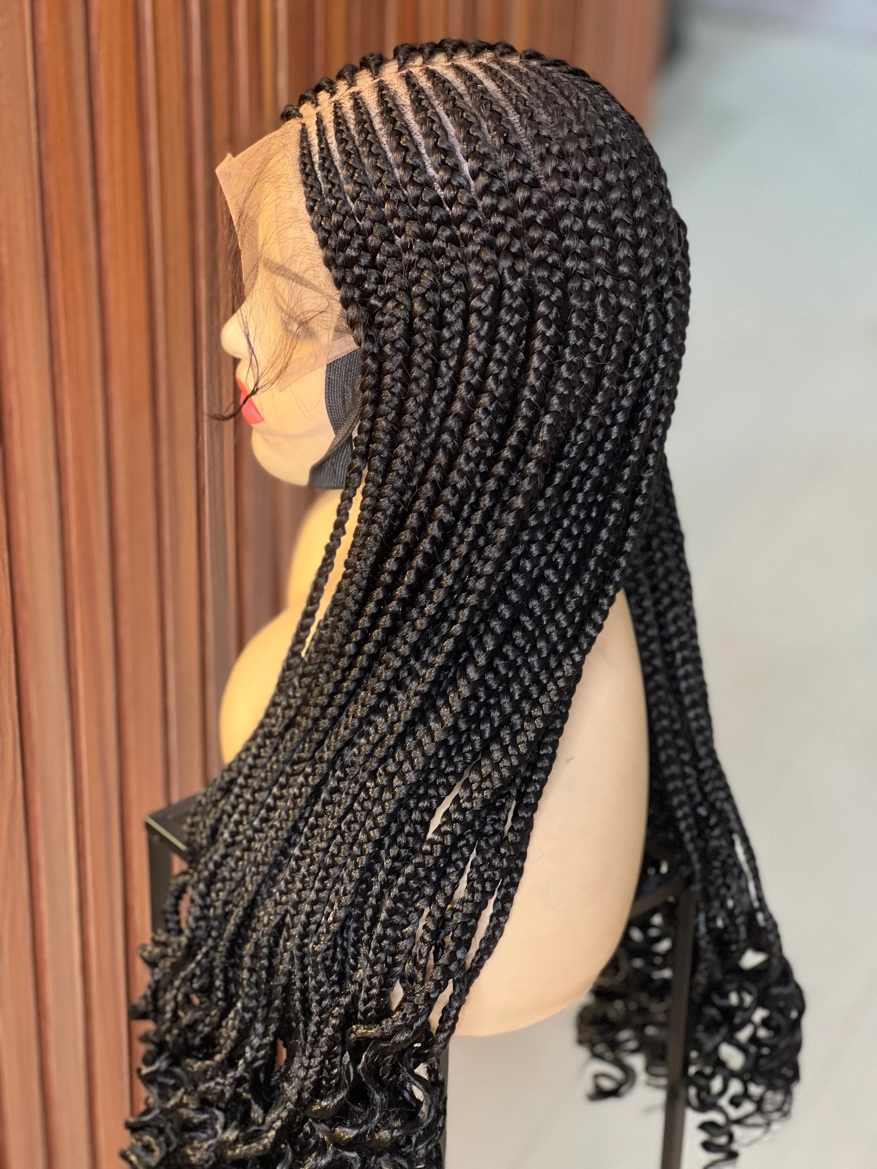 Wig Nma - African Cornrow box braid wig - Airhomei