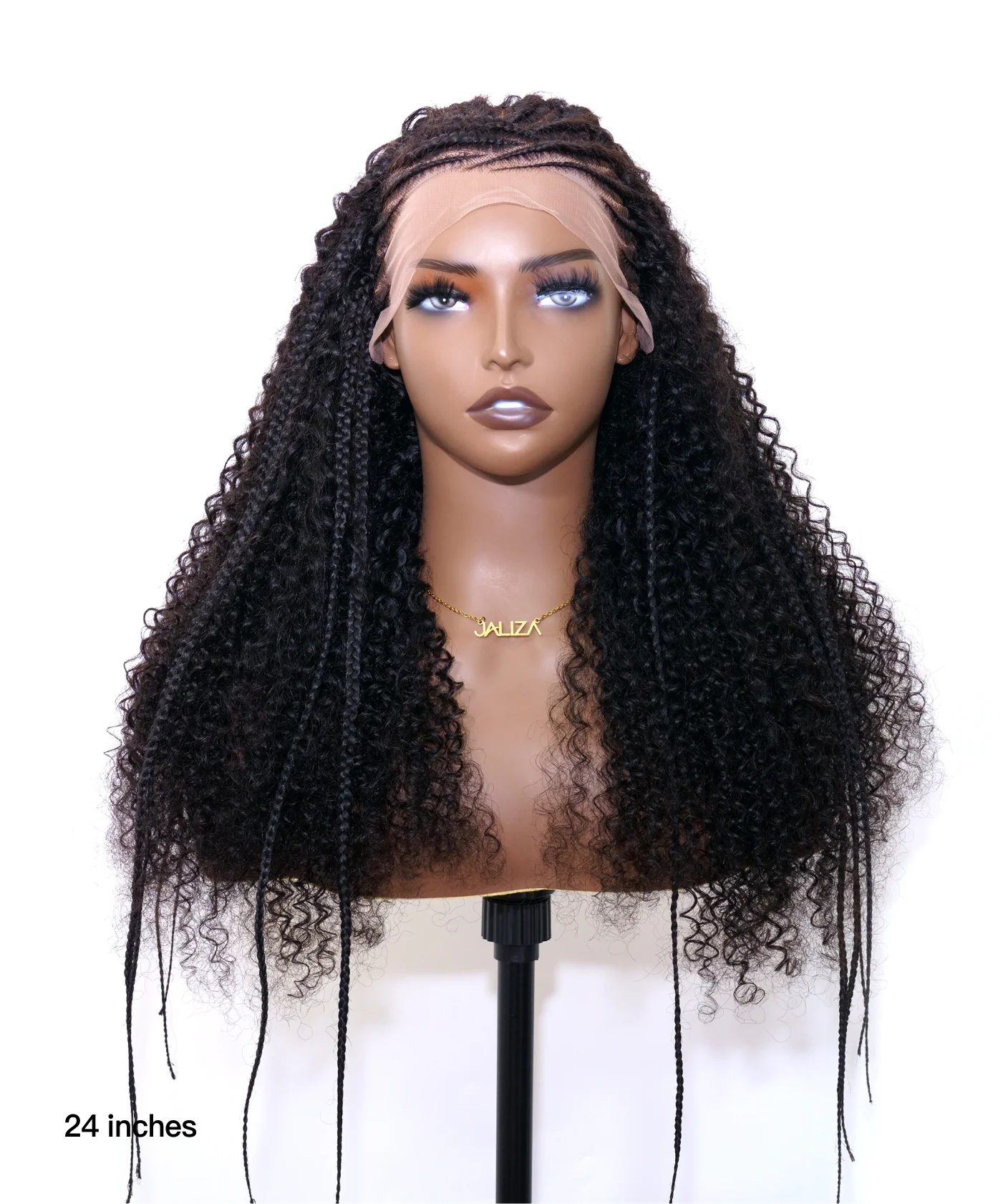 Extra Full Pre bleached Human Hair Lace Braided Cornrow Style Braided Wig  (Scheduled to ship in 1-2 weeks) - Airhomei