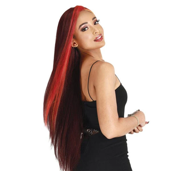 Zury Sis Human Hair Blend Natural Mix Glueless Lace Front Wig - PM LF HD NAS - Airhomei