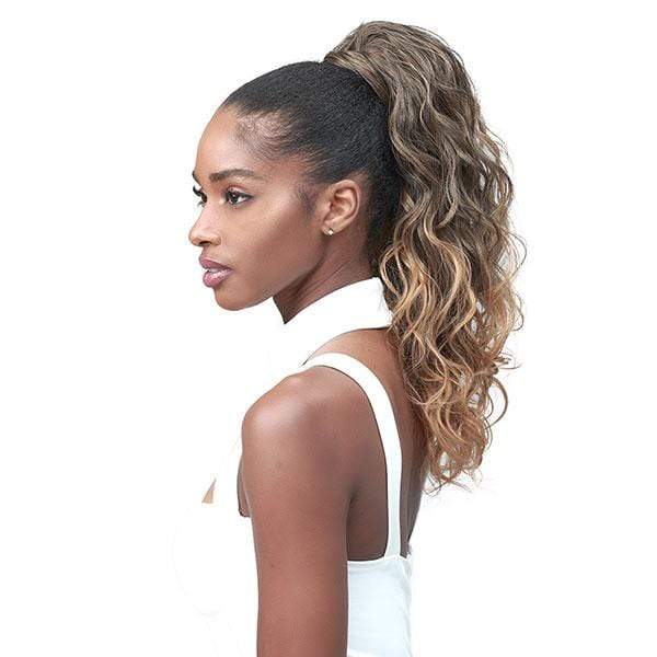 Bobbi Boss Miss Origin Tress Up Human Hair Blend Ponytail - MOD019 OCEAN WAVE 18