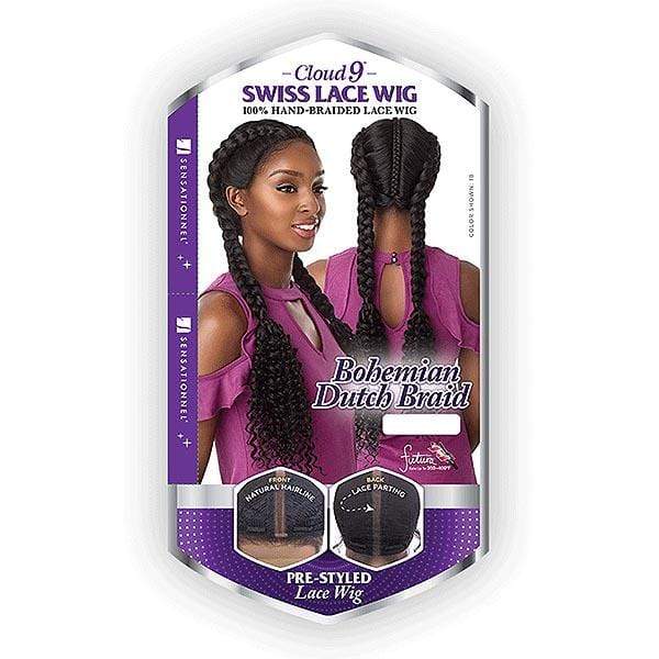 Sensationnel Cloud9 Vixen Synthetic Swiss Lace Wig - BOHEMIAN DUTCH BRAID - Airhomei