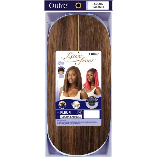 Outre Synthetic Swiss HD Lace Front Wig - FLEUR - Airhomei