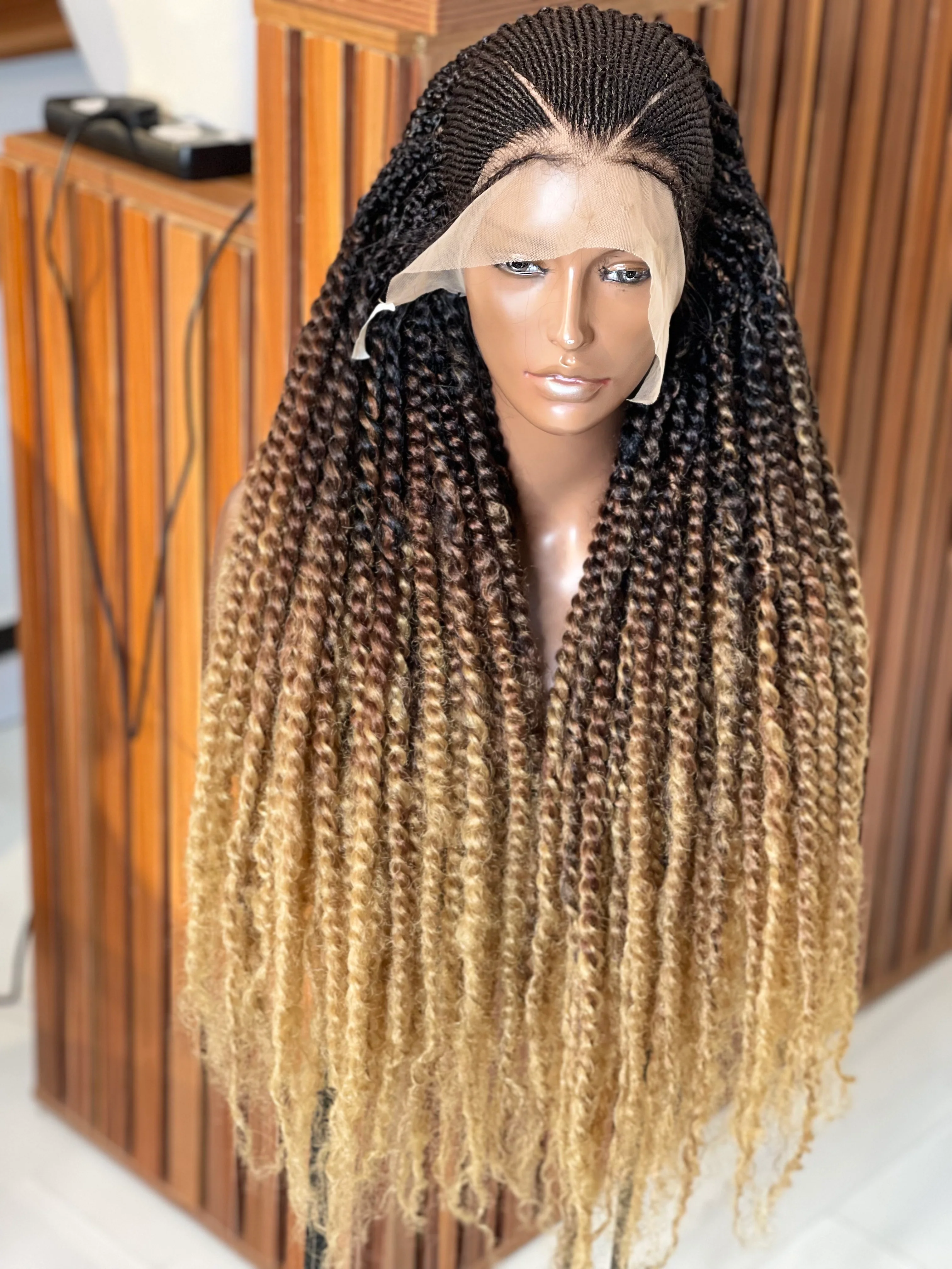 Og Unit - Passion Twists - Ombre Cornrow Wig - Airhomei