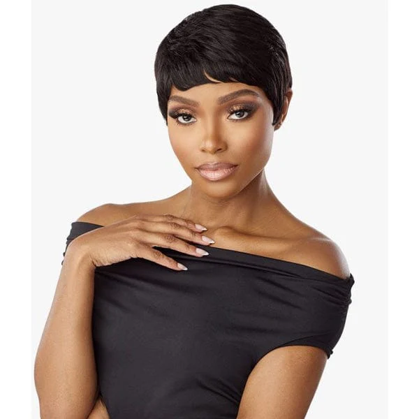 Sensationnel Empire Salt & Pepper 100% Human Hair Celebrity Series Wig - EVIE - Airhomei