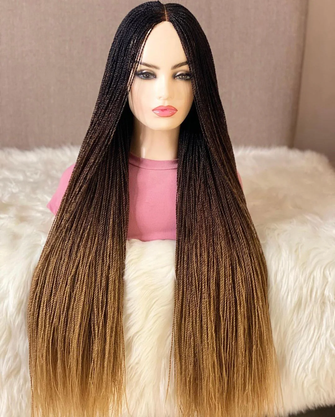 Ombre Micro Twist Braid Wig - Airhomei
