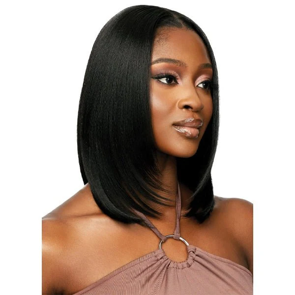 Outre Human Hair Blend 5x5 Lace Closure Wig - HHB NATURAL YAKI 14