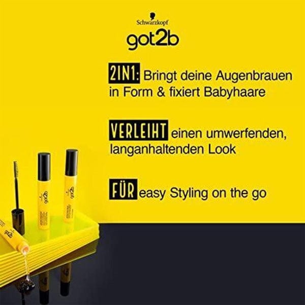 Got2b Glued 4brows & Edges 2in1 Gel - Strong hold - 16ml - (C) - Airhomei