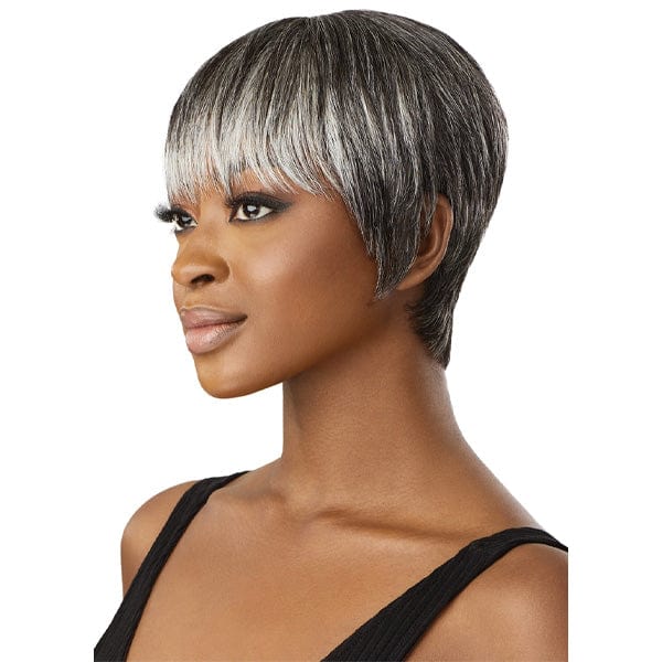 Outre 100% Human Hair Fab & Fly Gray Glamour Full Cap Wig - HH ZAIDA - Airhomei