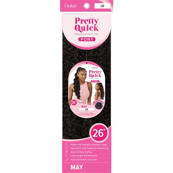 Outre Pretty Quick Synthetic Wrap Ponytail - MAY - Airhomei