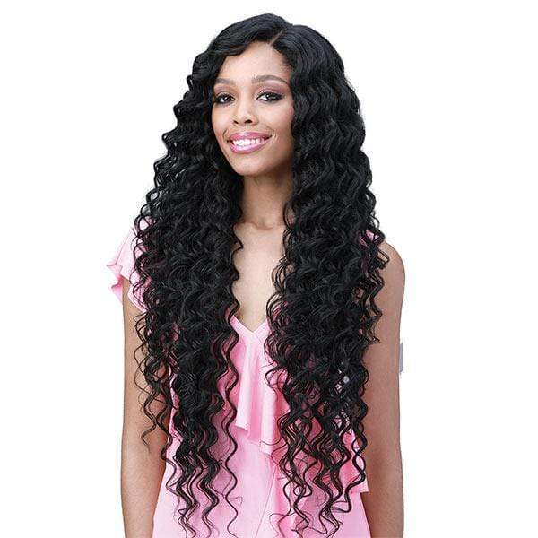Bobbi Boss Miss Origin Human Hair Blend 13X6 Frontal Lace Wig - MOGLWOC32 OCEAN WAVE 32 - Airhomei