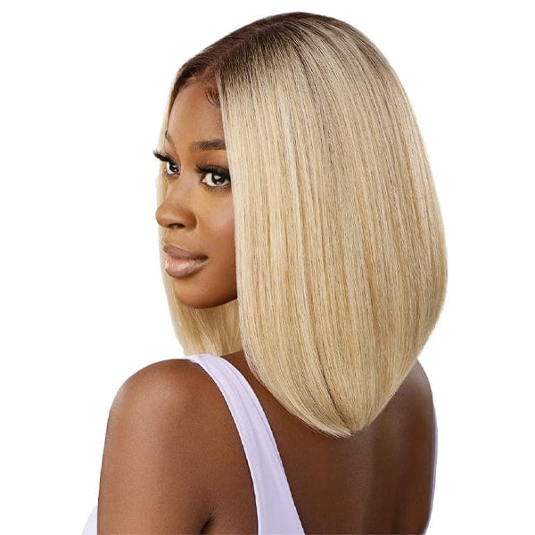 Outre Airtied Human Hair Blend Glueless 13X6 HD Lace Front Wig - HHB NATURAL YAKI 12