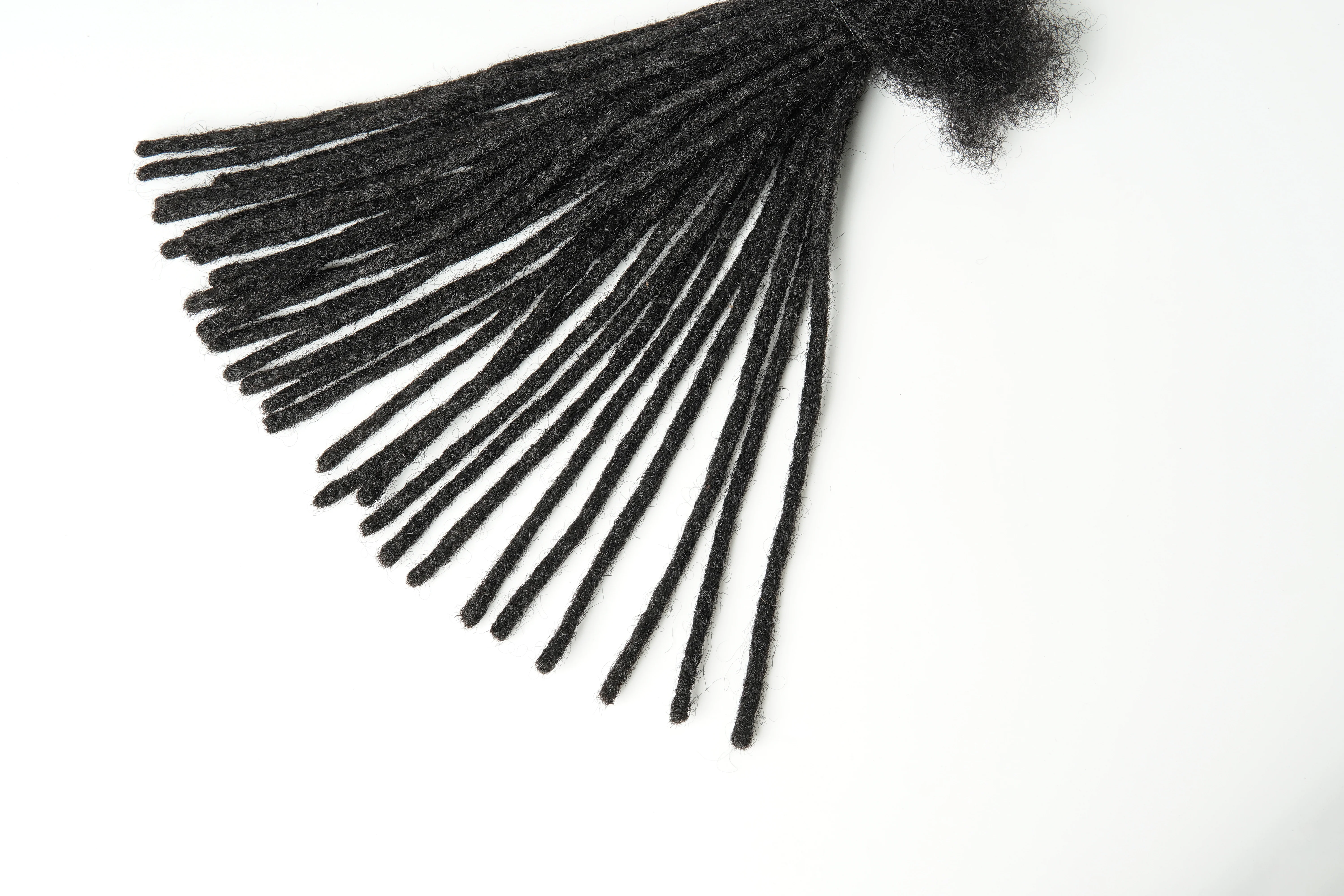 100% Human Hair Locs Extensions Handmade XSmall Width (0.4cm)  30 LOCS/Bundle - Airhomei