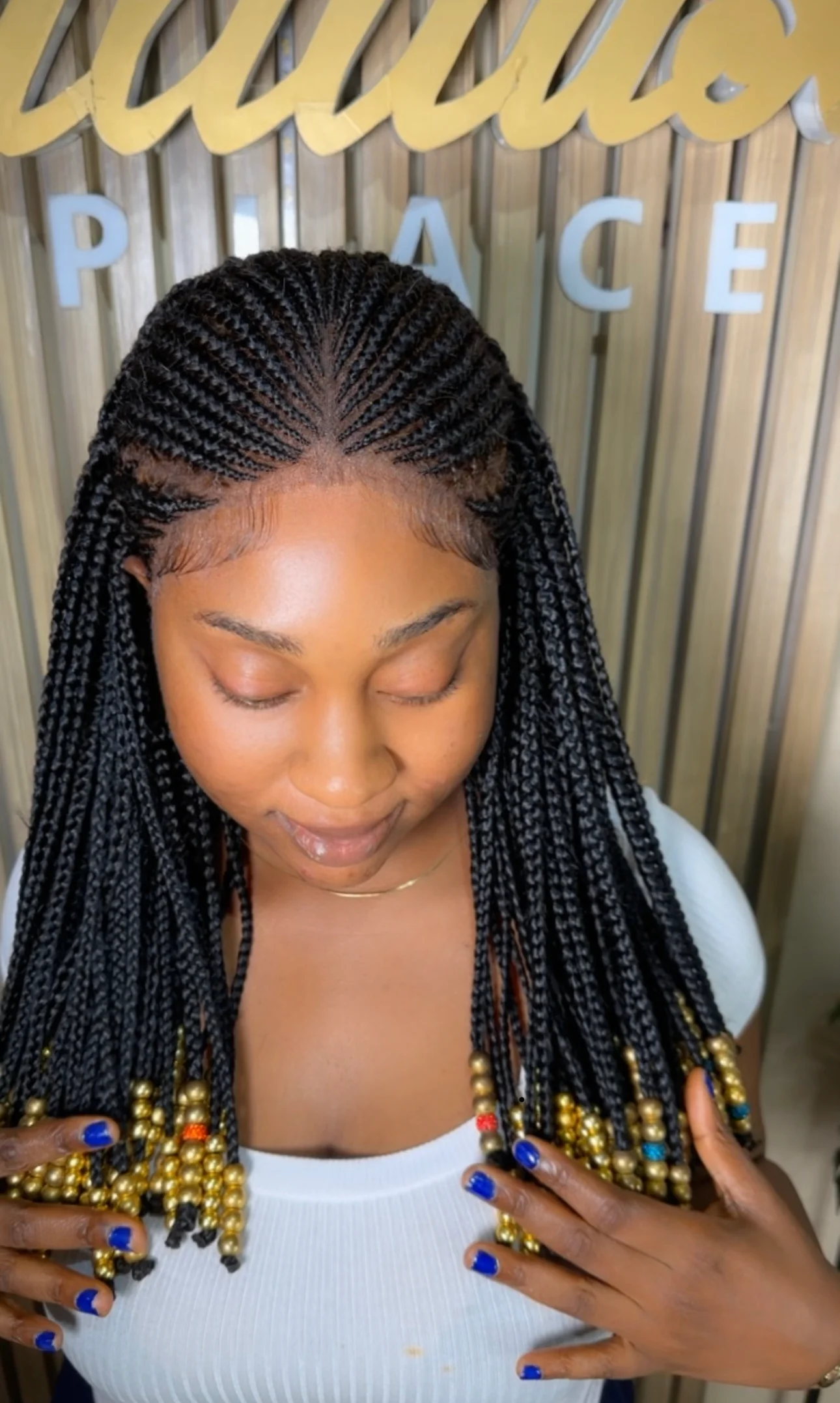 Tribal beaded cornrow - Braided Wig - Airhomei