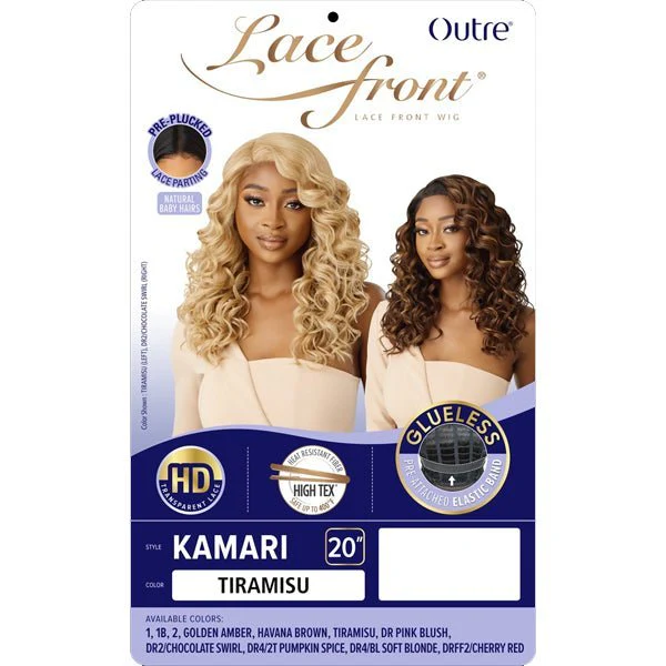 Outre Synthetic Swiss HD Lace Front Wig - KAMARI - Airhomei