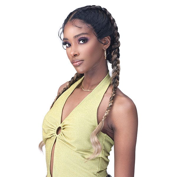 Bobbi Boss Synthetic Hair Natural Style Lace Wig - MLF627 DUTCH BRAID - Airhomei