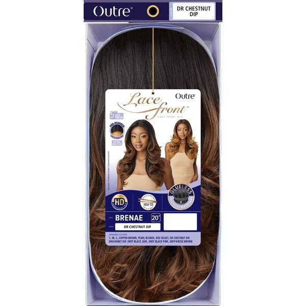 Outre Synthetic Swiss HD Lace Front Wig - BRENAE - Airhomei