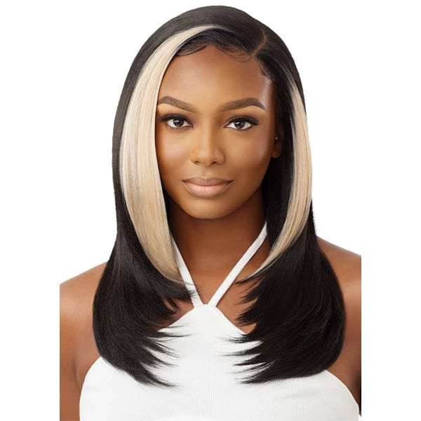 Outre Synthetic Sleeklay Part HD Lace Front Wig - ETINA - Airhomei