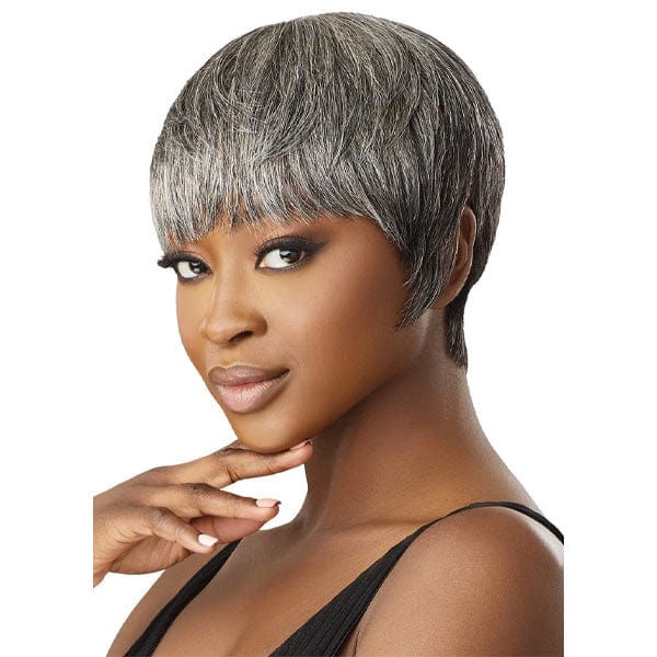 Outre 100% Human Hair Fab & Fly Gray Glamour Full Cap Wig - HH ZAIDA - Airhomei