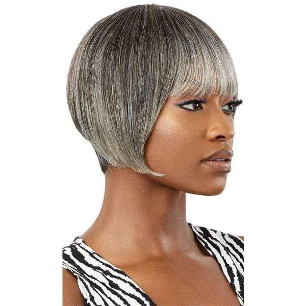 Outre 100% Human Hair Fab & Fly Gray Glamour Wig - HARRIET - Airhomei
