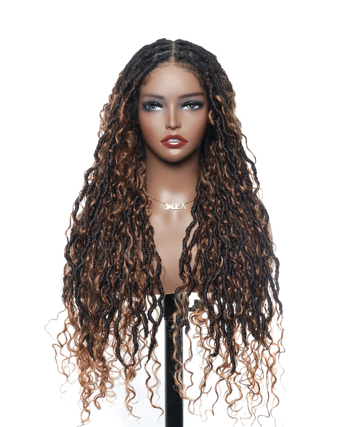 Salon-level Knotless Boho Locs HD Full Lace Human Hair Boho Curls 80 Strands Braided Wig(Pre sale! Scheduled to ship in 2 weeks) - Airhomei
