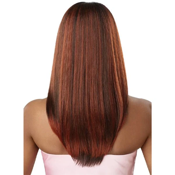 Outre Airtied Human Hair Blend Glueless 13X6 HD Lace Front Wig - HHB SLEEK YAKI 20