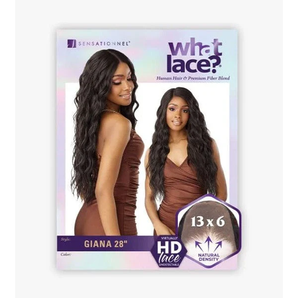 Sensationnel Cloud9 What Lace Human Hair Blend 13x6 Frontal Lace Wig - GIANA 28�� - Airhomei