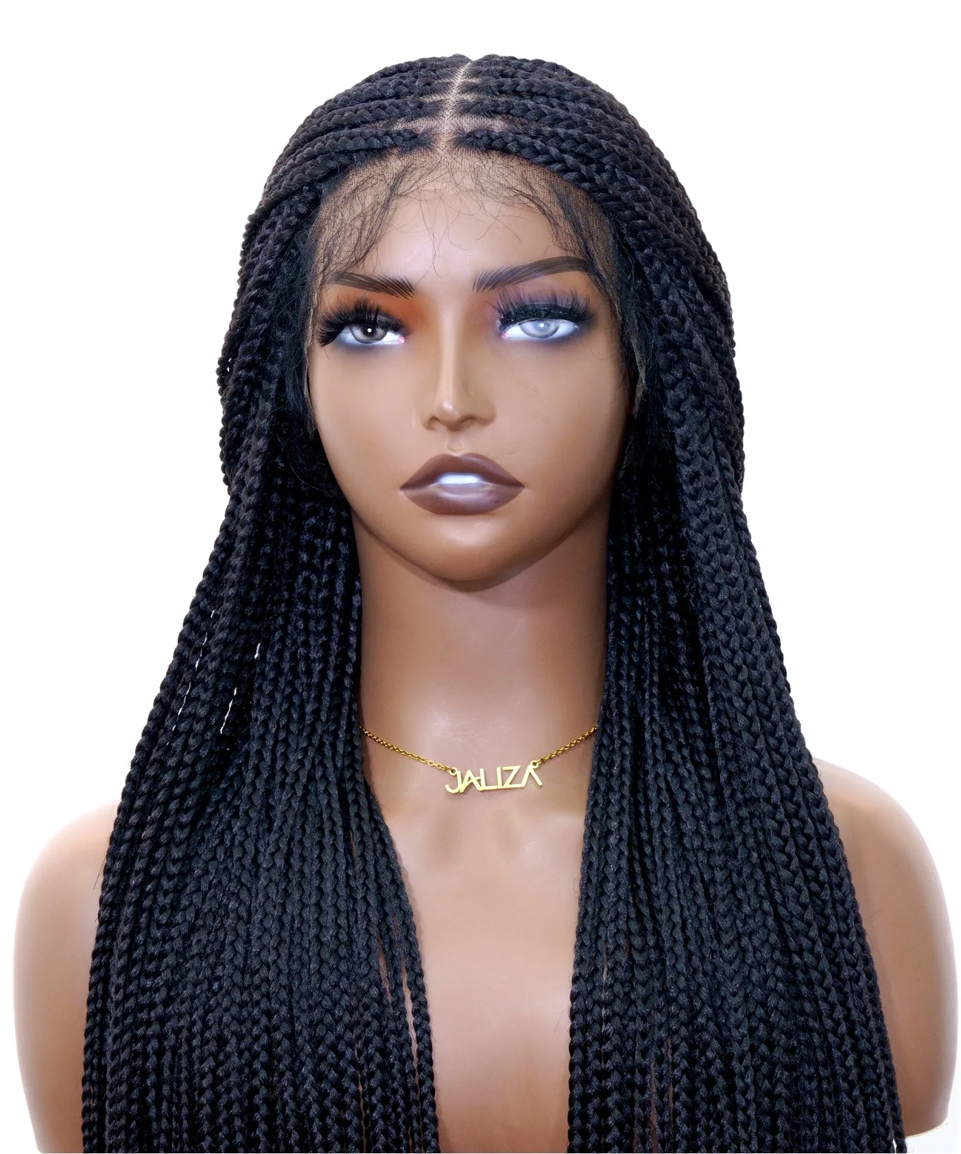 Super High Density HD Lace Knotless Box Braided Wig 36