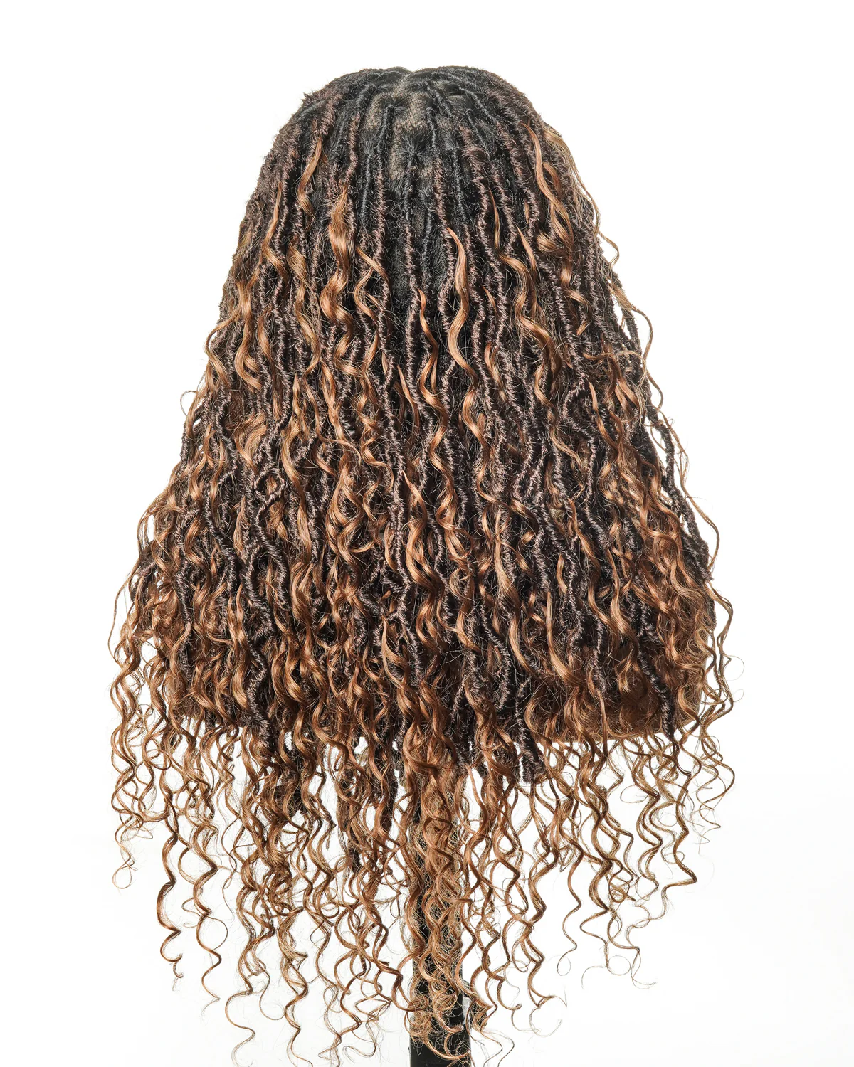 Salon-level Knotless Boho Locs HD Full Lace Human Hair Boho Curls 80 Strands Braided Wig(Pre sale! Scheduled to ship in 2 weeks) - Airhomei