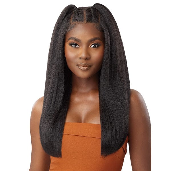 Outre Human Hair Blend 5x5 Lace Closure Wig - HHB KINKY STRAIGHT 24