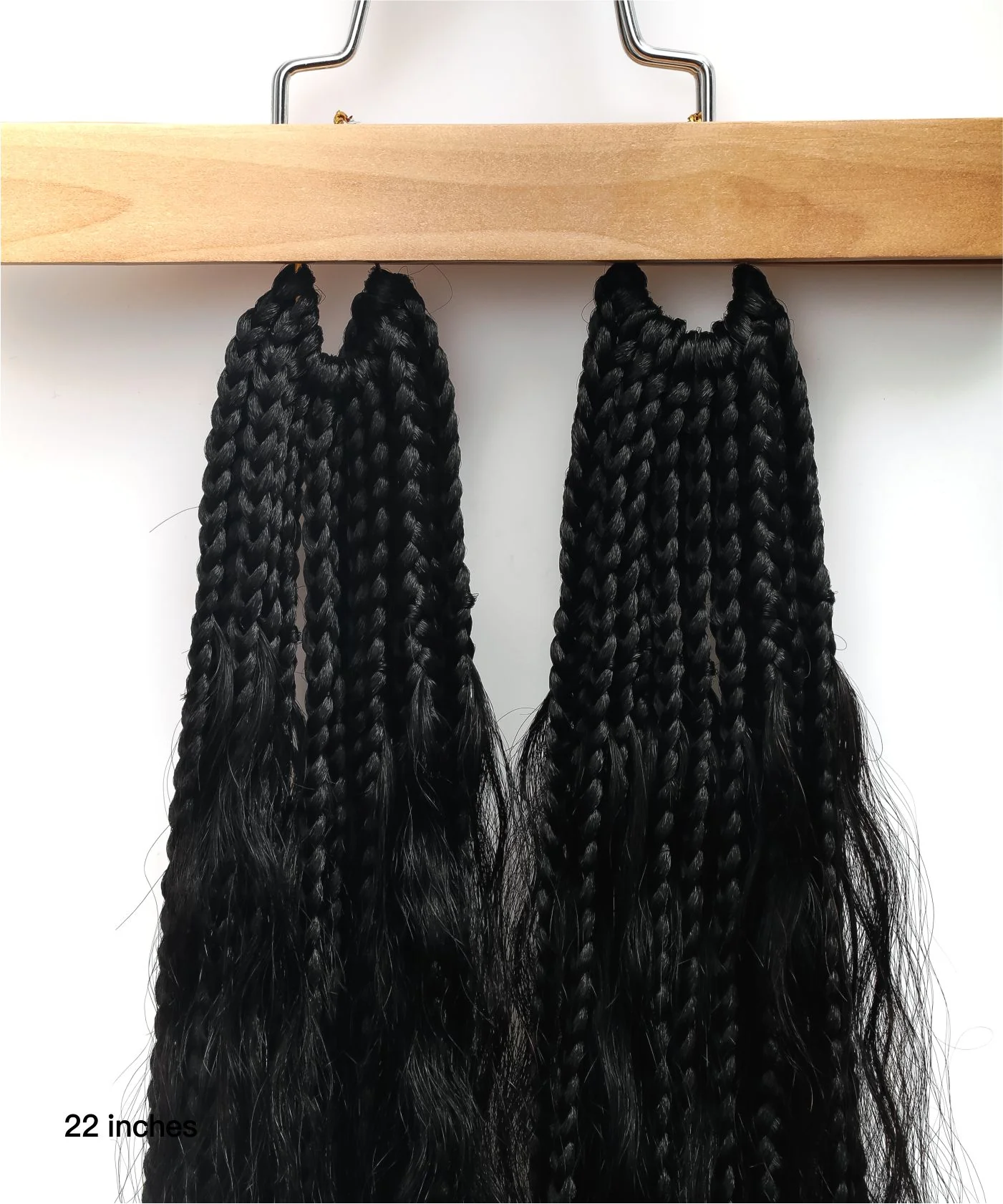 Tangleless Crochet Boho Box Braids With Human Hair Curls 22