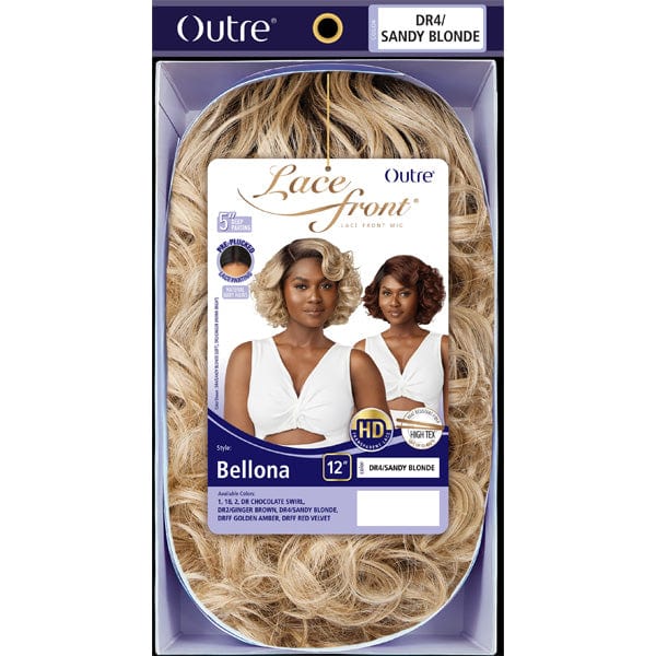 Outre Synthetic Swiss HD Lace Front Wig - BELLONA - Airhomei