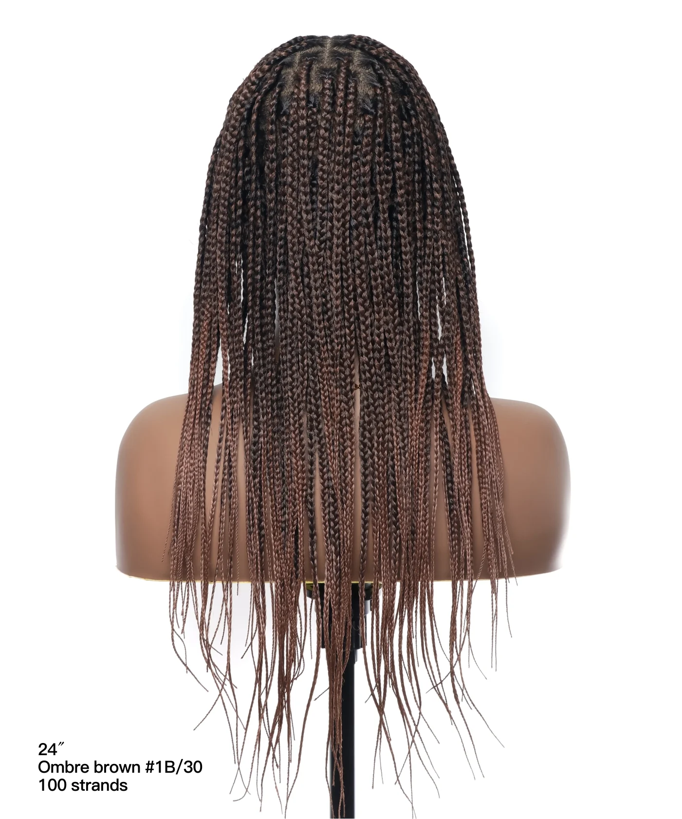 Pre Bleached Human Hair Lace Lightweight Knotless HD Lace Box Braided Wig - Airhomei