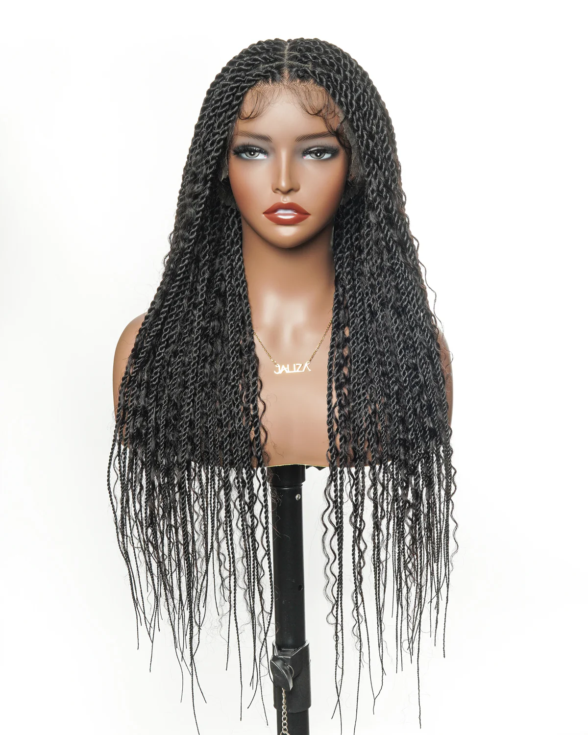 Honey Blond HD Lace Tangleless Boho Twist Braided Wig 79 Strands - Airhomei