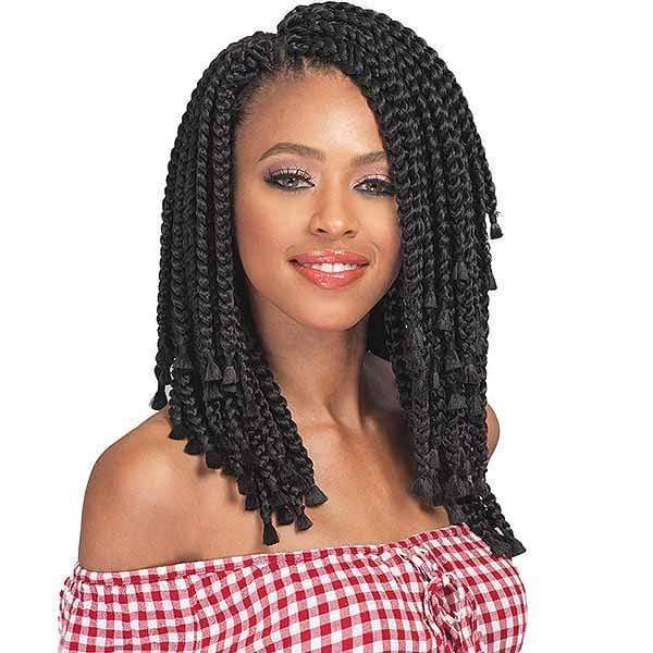 Bobbi Boss African Roots Collection Crochet Braid - BOMBA BOX BRAID BLUNT TIPS 10
