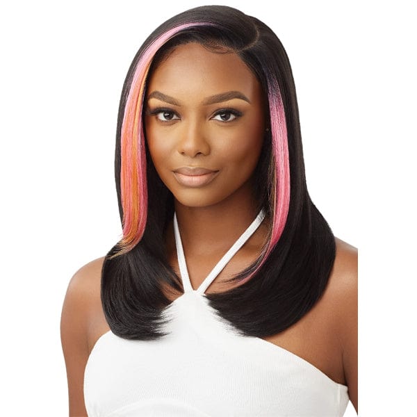 Outre Synthetic Sleeklay Part HD Lace Front Wig - ETINA - Airhomei