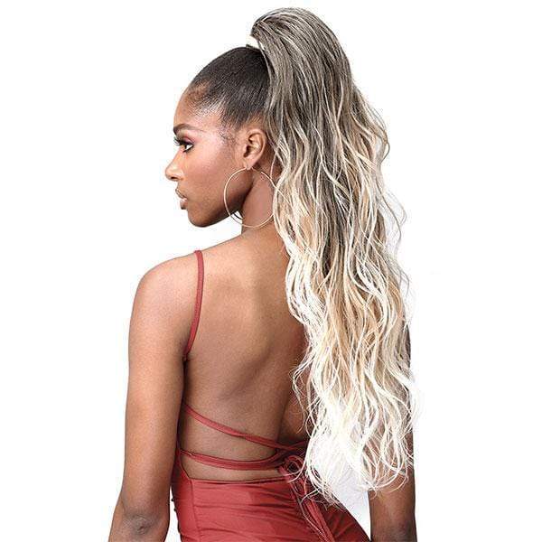 Bobbi Boss Miss Origin Tress Up Human Hair Blend Ponytail -MOD024 LOOSE WAVE 28
