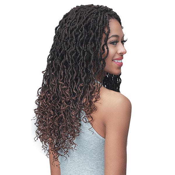 Bobbi Boss Synthetic Hair Lace Front Wig - MLF622 MICRO LOCS FEATHER TIPS 22 - Airhomei