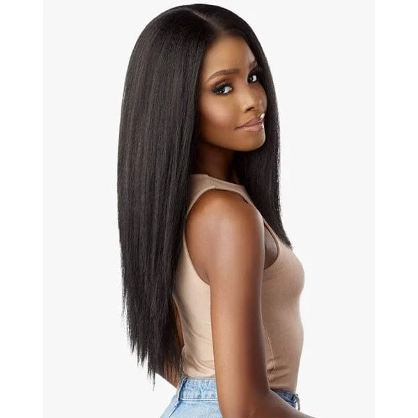 Sensationnel Kinky Edges Kinks & Co 13x6 HD Lace Front Wig - 13x6 KINKY STRAIGHT 24