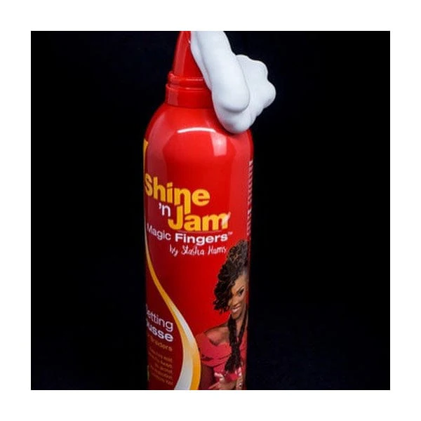Shine N Jam Magic Fingers For Braiders Setting Mousse-12oz-(C) - Airhomei