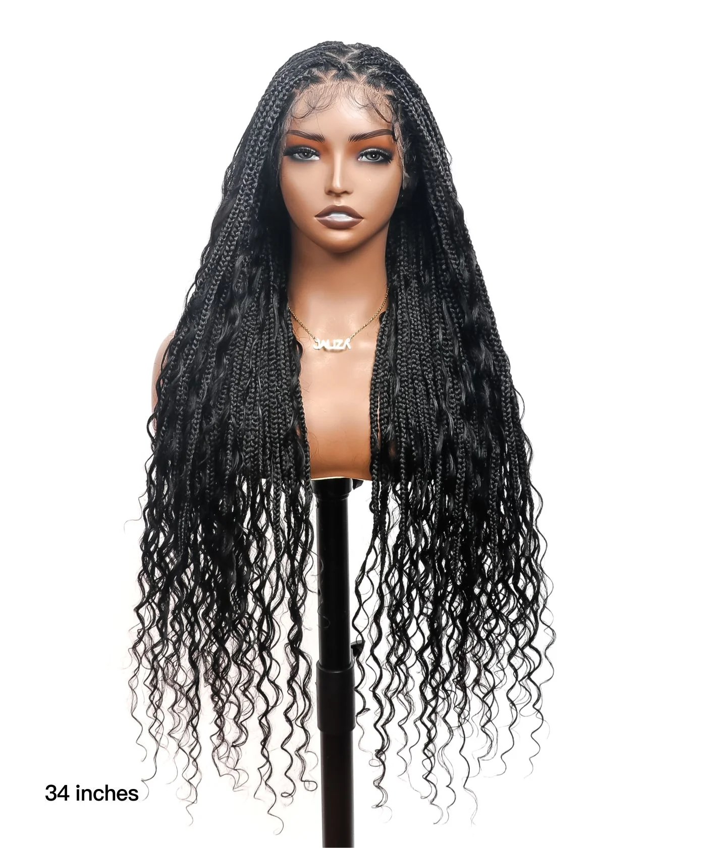 Triangle Base Human Hair Boho Curls 36