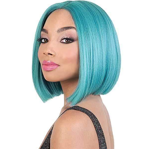 Motown Tress Let's Lace Deep Part Synthetic Swiss Lace Front Wig - LDP NEON2 - Clearance - Airhomei