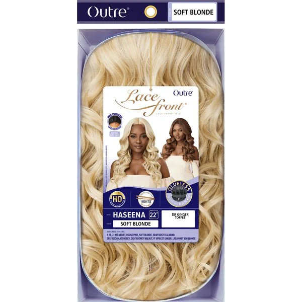 Outre Synthetic Swiss HD Lace Front Wig - HASEENA - Airhomei