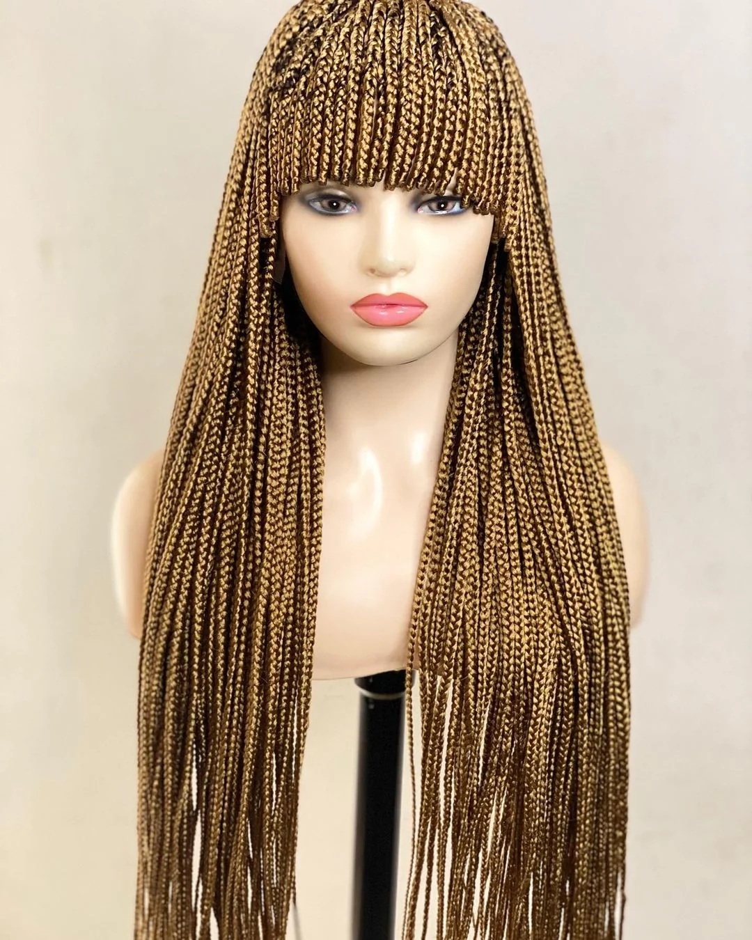 Kelly- Long Box braids wig with bangs - Airhomei