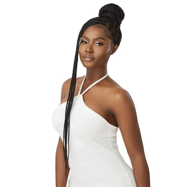 Outre Synthetic 100% Fully Hand-tied Whole Lace Wig - KNOTLESS BOX BRAIDS 36