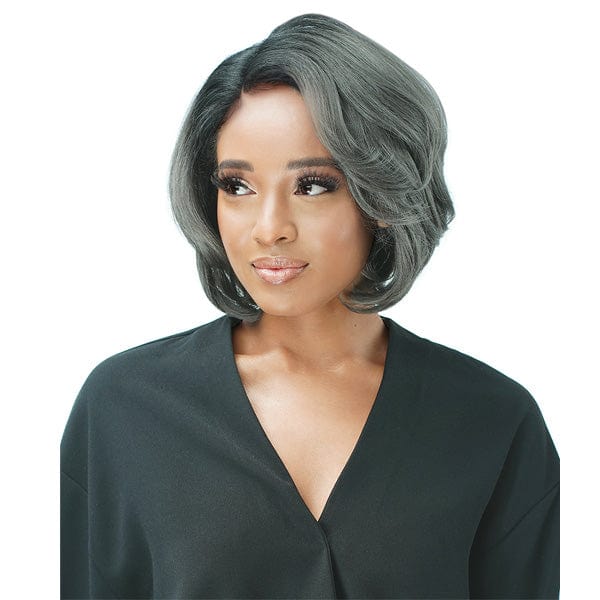 Zury Sis Human Hair Blend Natural Mix Hand-Tied Lace Front Wig - PM LF MARTHA - Airhomei
